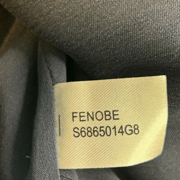 Diane von Furstenberg navy 100% silk nautical Fenobe 3/4 sleeve blouse size 12 - Picture 8 of 9